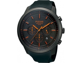 52% off Pulsar PT3207 Men's Chronograph Watch - Black Ion