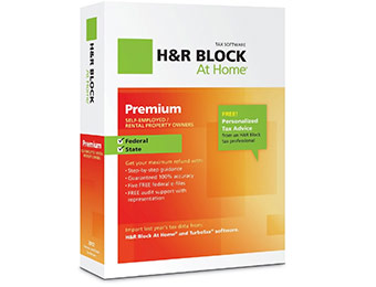 $42 off H&R Block At Home Premium + State 2012 (PC, Mac, or Download)