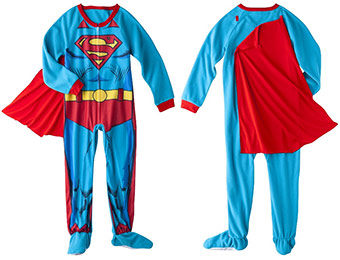 27% off Superman Boys' Footed Blanket Sleeper w/ Cape