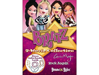 55% off Bratz 3-Movie Collection (3 Discs) DVD w/ Fashion Bracelets