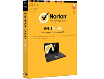 Symantec Norton Antivirus 2013 (3 PCs) - Free after $40 rebate