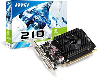 75% off MSI N210-512D2 GeForce 210 512MB PCI Express Video Card