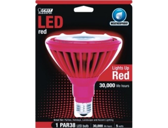 72% off Feit Red LED Reflector Bulb