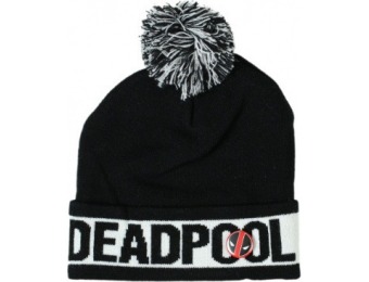 59% off Marvel Deadpool Knit Hat with Pompom