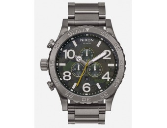 75% off NIXON BF16 51-30 Chronograph GUN/GRN Watch