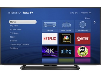 $150 off Insignia 50" LED 2160p Smart 4K Ultra HDTV w/ Roku TV