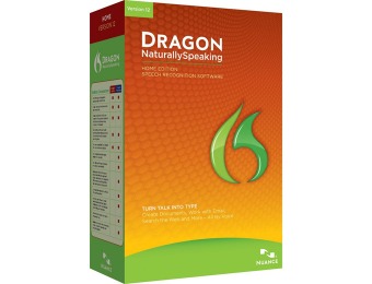 65% off Dragon NaturallySpeaking Home 12 after $35 Rebate