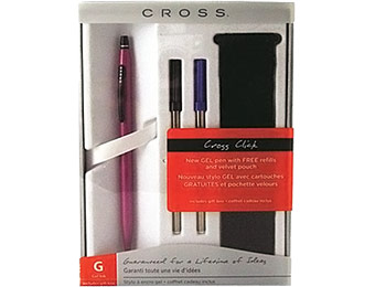 74% off Cross Click Pink Gel Pen Gift Set
