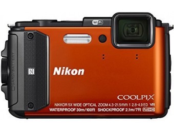 31% off Nikon Coolpix AW130 16MP Waterproof Digital Camera