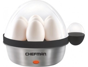 $25 off Chefman Electric Egg Cooker - Black, Stainless