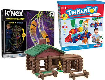 50% off Select K'NEX Toys, Lincoln Logs, and Tinkertoy