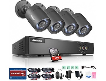 60% off ANNKE 720P HD-TVI Security System 1080N 1TB DVR