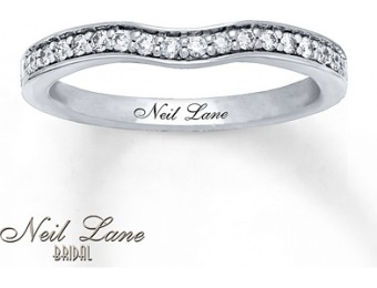$450 off Neil Lane 1/5 cttw Diamond 14K White Gold Wedding Band