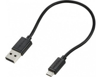 60% off Insignia 6" Short Micro USB Charge and Sync Cable