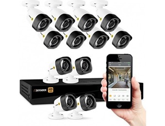 $307 off Defender HD 1080p 16 Camera 2TB Security System