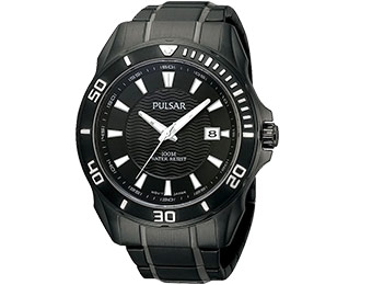 $116 off Pulsar by Seiko PS9159 Active Sport Black IP Watch