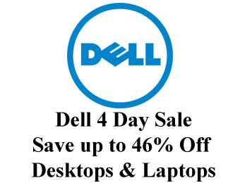 Dell 4 Day Sale - Up to $421 off Select PCs & Laptops
