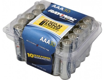 53% off Rayovac AAA Batteries (30-Pack)