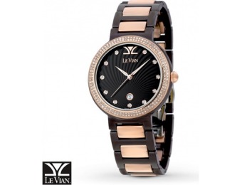 70% off Le Vian Chocolate Ceramics ZRPA 20 Diamond Women's Watch
