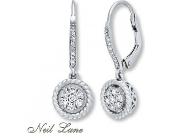 70% off Neil Lane 1/4 cttw Diamond Sterling Silver Earrings
