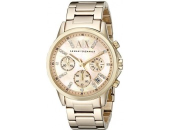 $100 off Armani Exchange Women's AX4327 Gold Watch