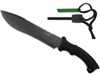 37% off Survival Tactical Hunting Serrated Fixed Blade Knife