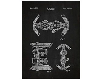 63% off Inked and Screened "Star Wars Vehicles: Tie Bomber" Print