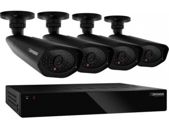 $180 off Defender PRO 4-Camera In/Outdoor DVR Surveillance System