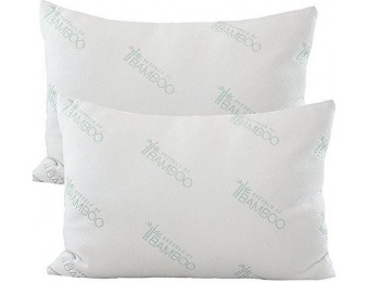 80% off Essence of Bamboo Gel Fiber Pillows, Queen 2-Pack