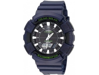 63% off Casio Men's Solar Watch with Blue Resin Band
