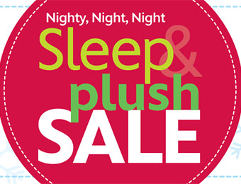 Up to 40% Off Sleep and Plush Sale