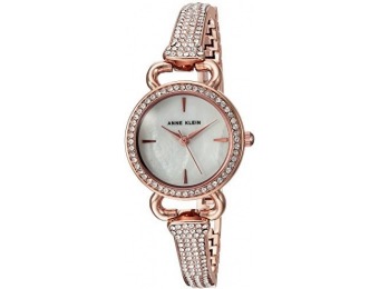 $85 off Anne Klein Swarovski Crystal Accented Rose Gold-Tone Watch