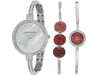 $190 off Anne Klein Swarovski Bangle Watch and Bracelet Set