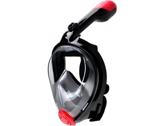 $64 off Tubeless Dry Full Face 180° Vision Diving Anti-Fog Snorkel Mask