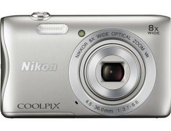 $40 off Nikon Coolpix S3700 20.1-Megapixel Digital Camera