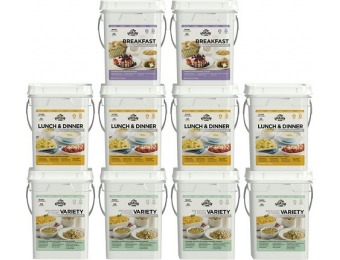 $412 off Augason Farms Deluxe 4-Month 1-Person 10 Pail Kit