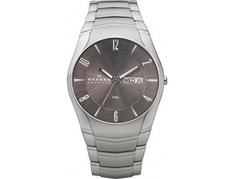 $90 off Skagen Men's 531XLSXM1 Laurits Stainless Steel Link Watch