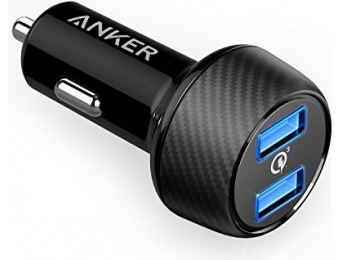69% off Anker Quick Charge 3.0 39W Dual USB Car Charger