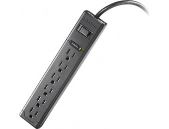 53% off Insignia 6-Outlet Surge Protector Strip