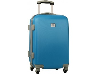 79% off Anne Klein Palm Springs 20" Hardside Spinner, Turquoise/Grey