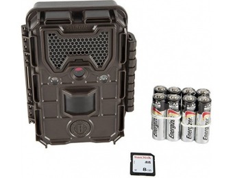50% off Bushnell Trophy Cam HD Essential E2 12MP Trail Camera with 8GB SD Card & 8 AA Batteries