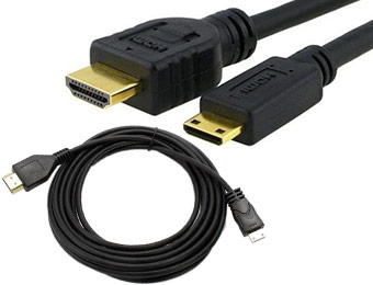 70% off 15ft High Speed Mini HDMI (Type C) to HDMI Cable