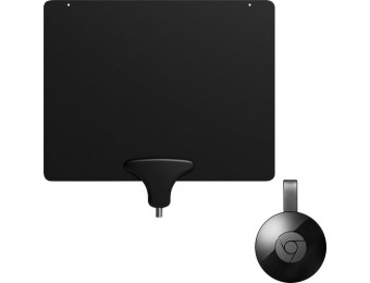 33% off Google Chromecast & Mohu Leaf 30 Indoor HDTV Antenna Package