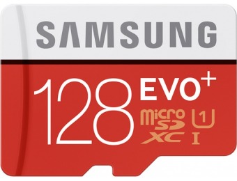 65% off Samsung EVO+ 128GB microSDXC UHS-I Memory Card