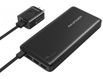 75% off RAVPower 26800 Portable Charger 26800mAh Power Bank +2.4A Wall Charger
