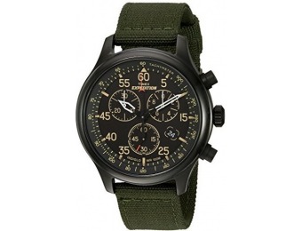 50% off Timex Men's Expedition Field Chrono Black/Green Canvas Strap Watch