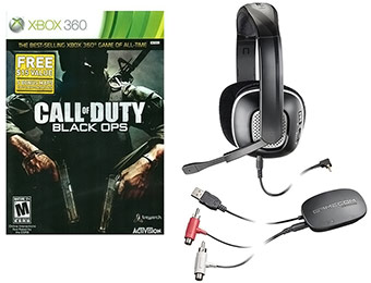 76% off Call of Duty: Black Ops LE & X95 Gaming Headset for Xbox 360