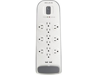 69% off Belkin 12-Outlet Surge Protector Power Strip with USB (BV112050-06)