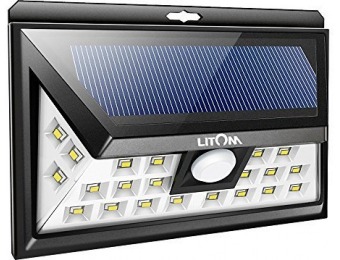 75% off Litom Super Bright 24 LED Outdoor Motion Sensor Solar Lights