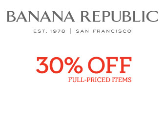 30% off Full-Priced Styles at Banana Republic